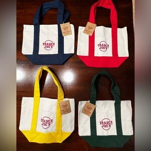 Trader Joe’s Mini Canvas Totes Set of 4